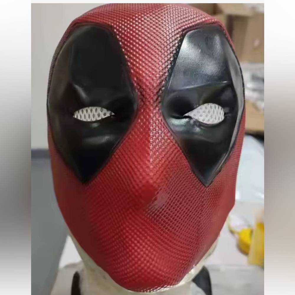 MASK-Burgundy Red and Black Mask Deadpool NEW without tag